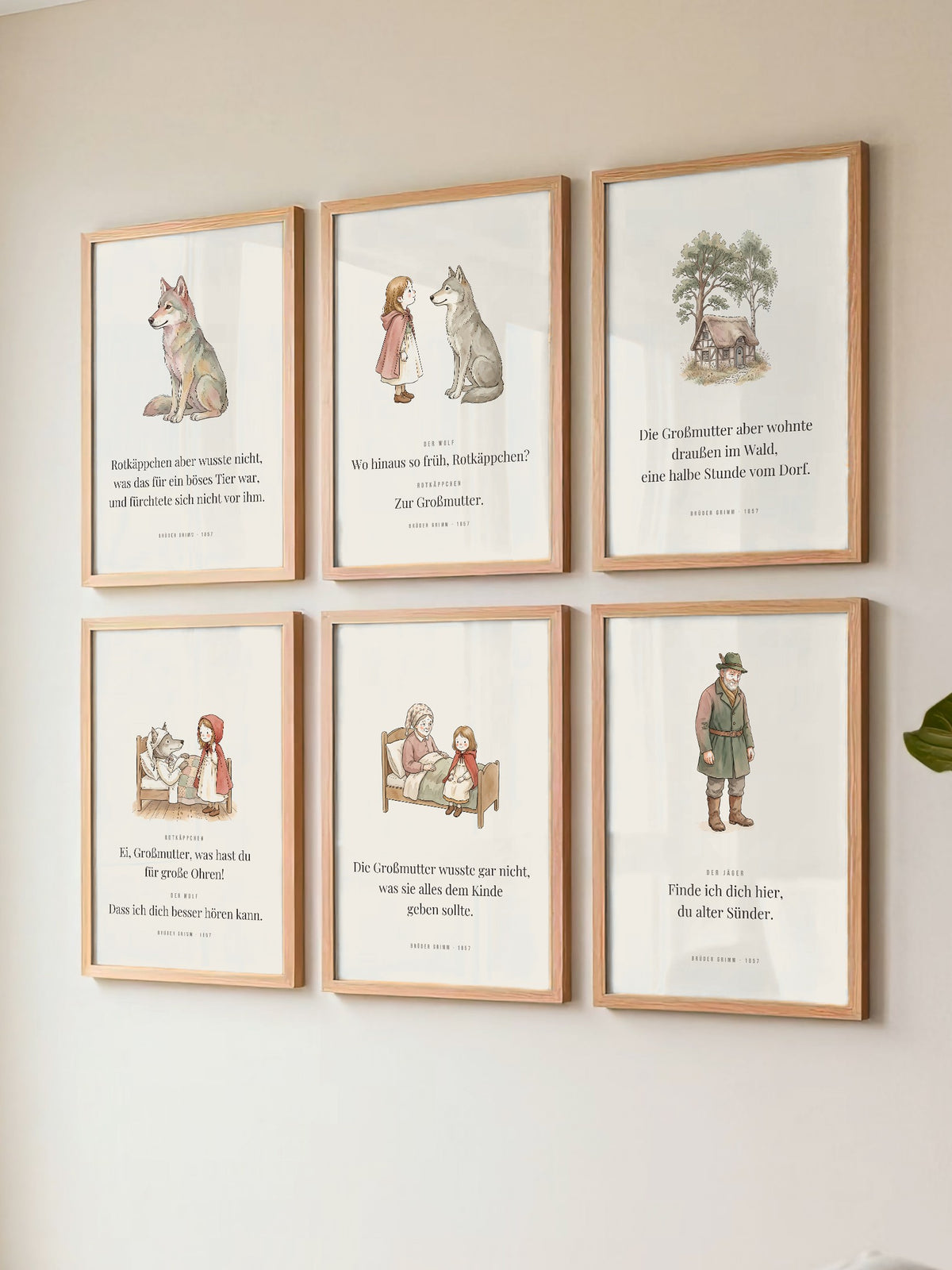 Rotkäppchen 6er-Set – Der Wolf