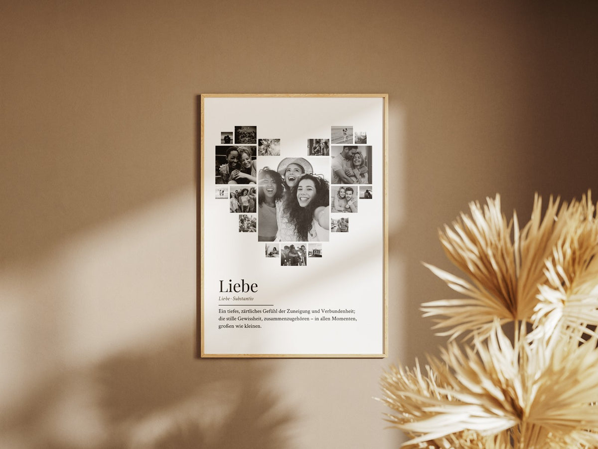 Herz-Fotocollage „Liebe“