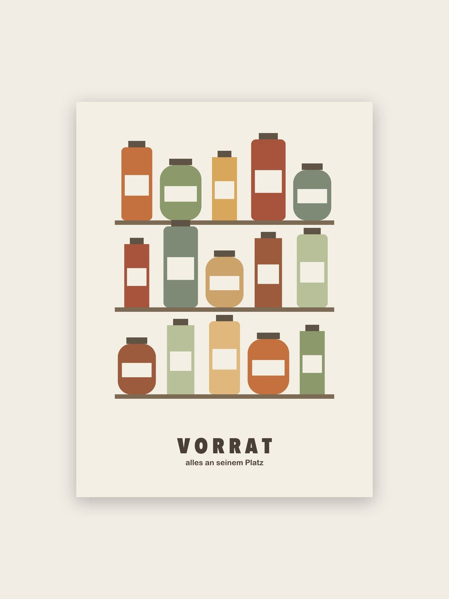 Gewürzregal Poster Küche