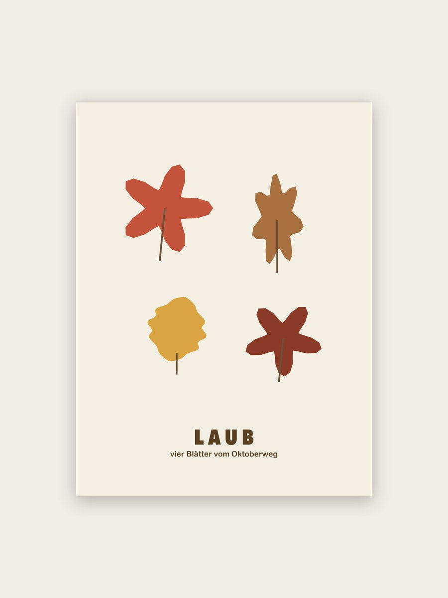 Herbstblätter Poster