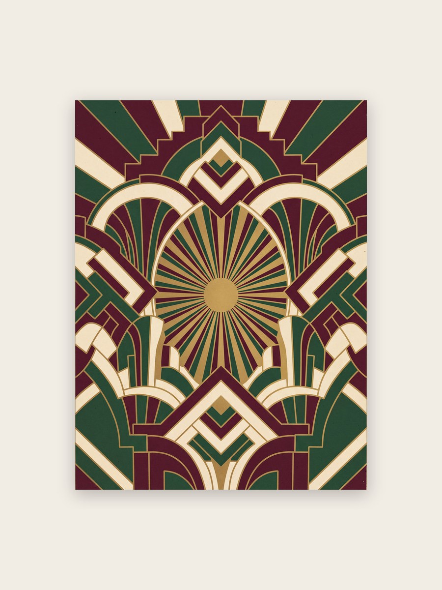 Art Deco Poster Fächerbögen