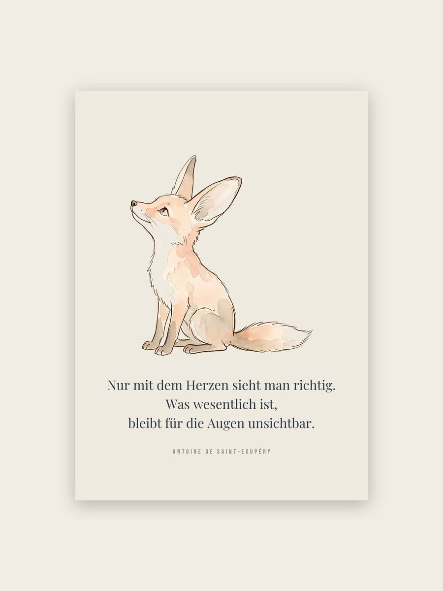 Poster Kinderzimmer Fuchs