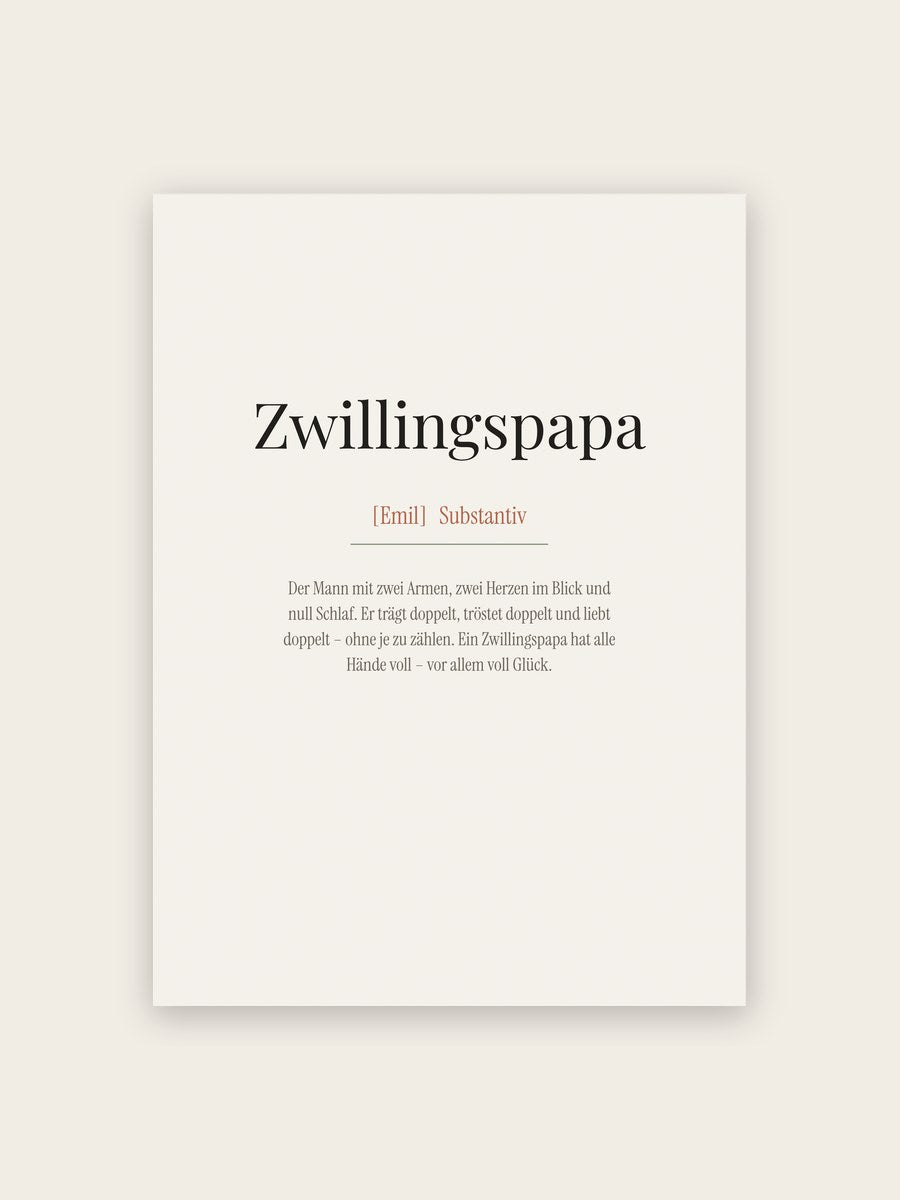 Zwillingspapa (Definition)