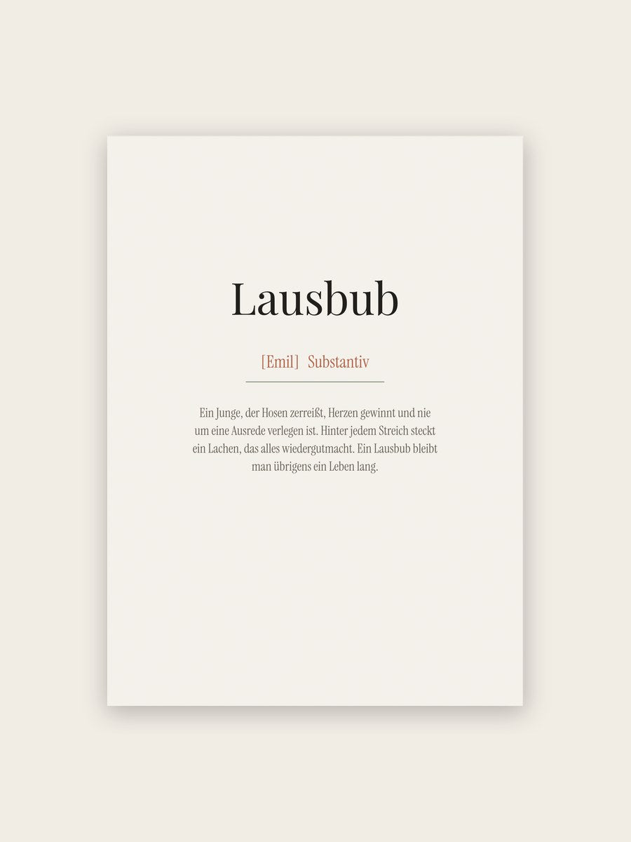 Lausbub (Definition)