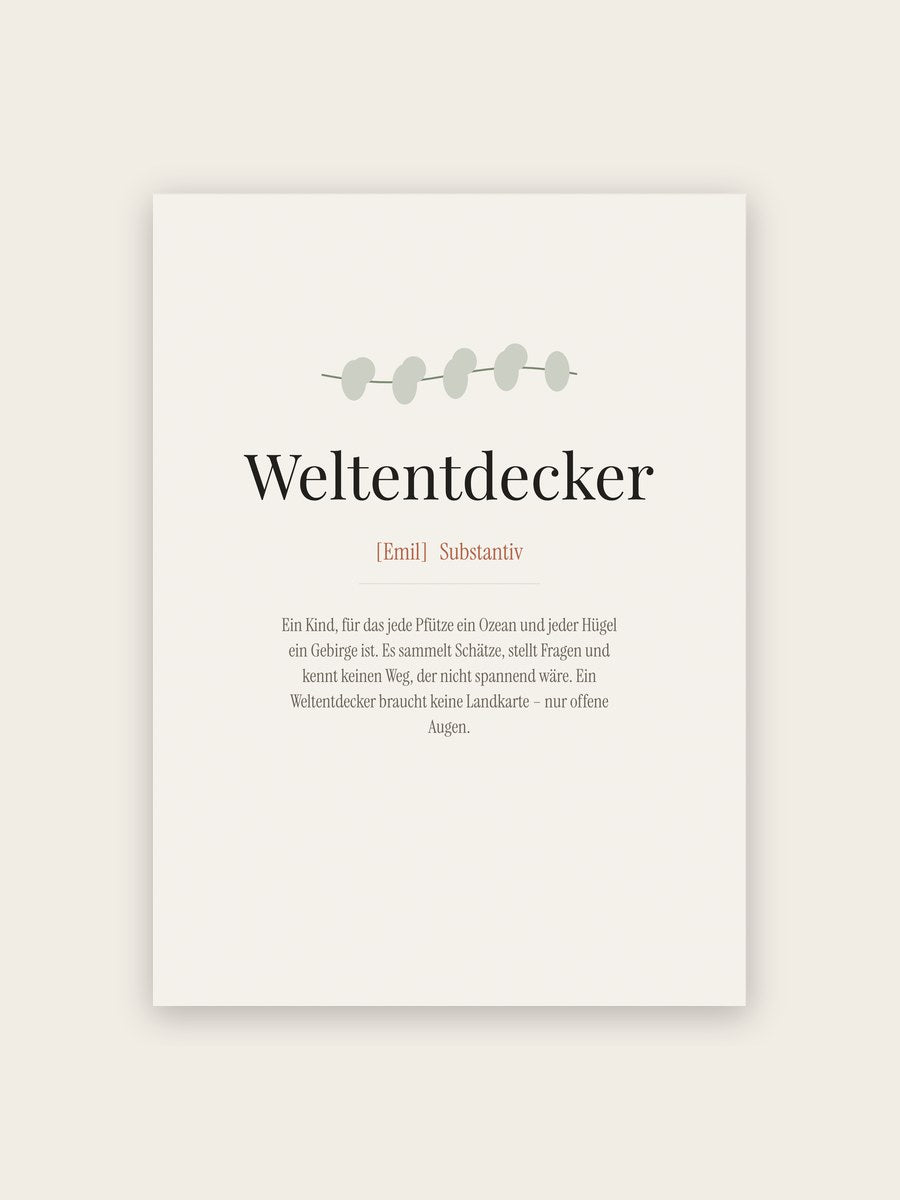 Weltentdecker (Definition)