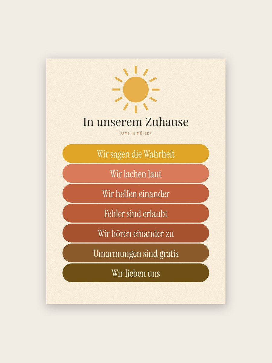 House rules Sonnenschein