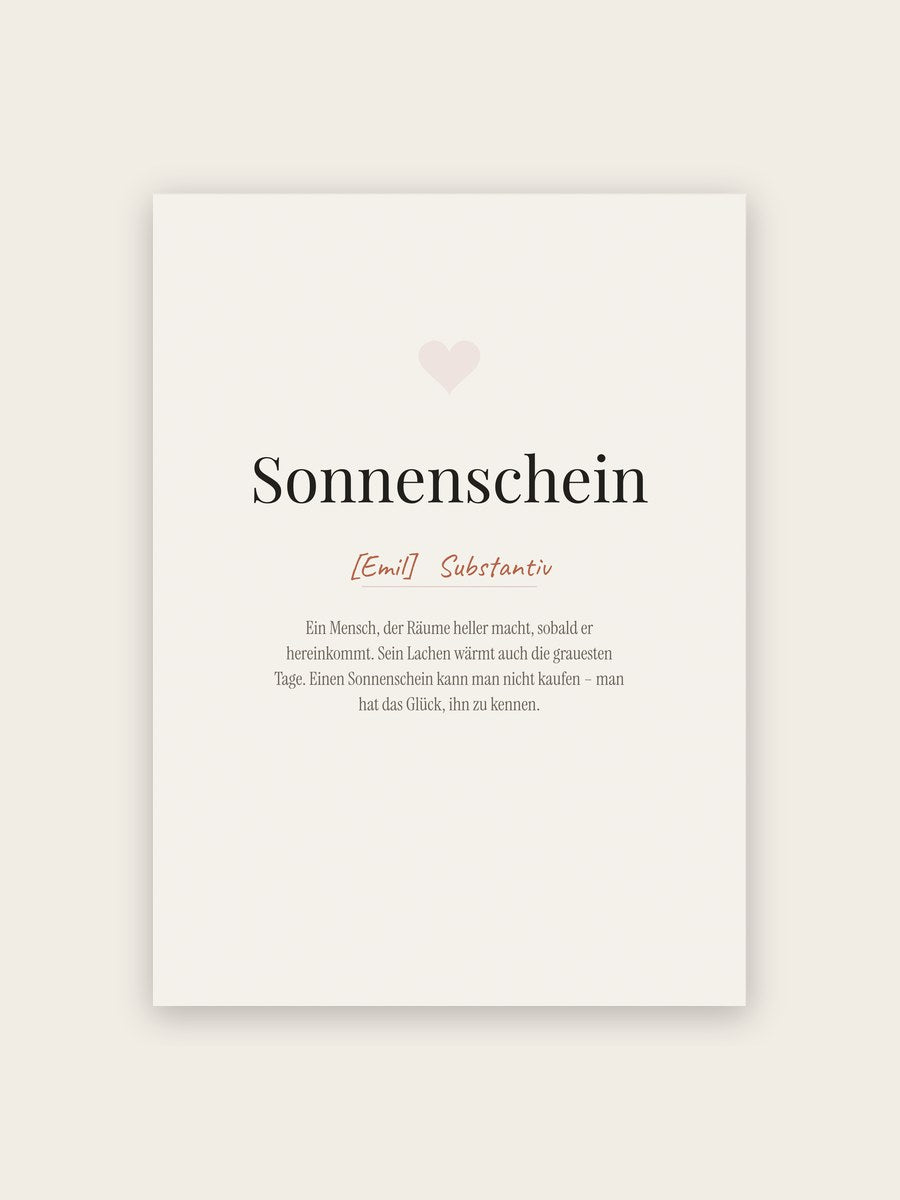 Sonnenschein (Definition)