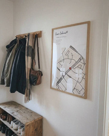 Beispielfoto: Karten-Poster „Zuhause“