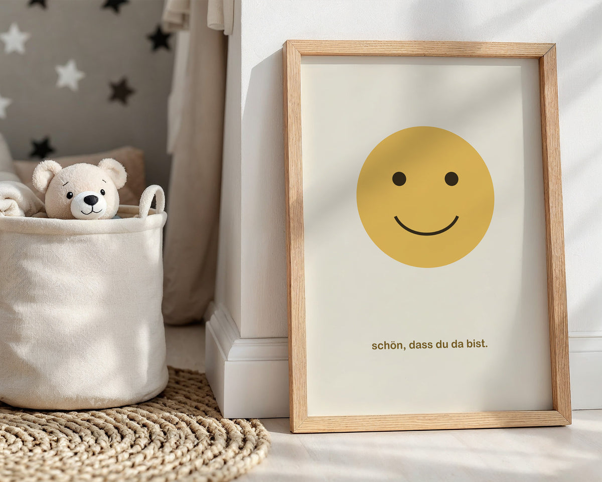 Smiley – Poster im Kinderzimmer