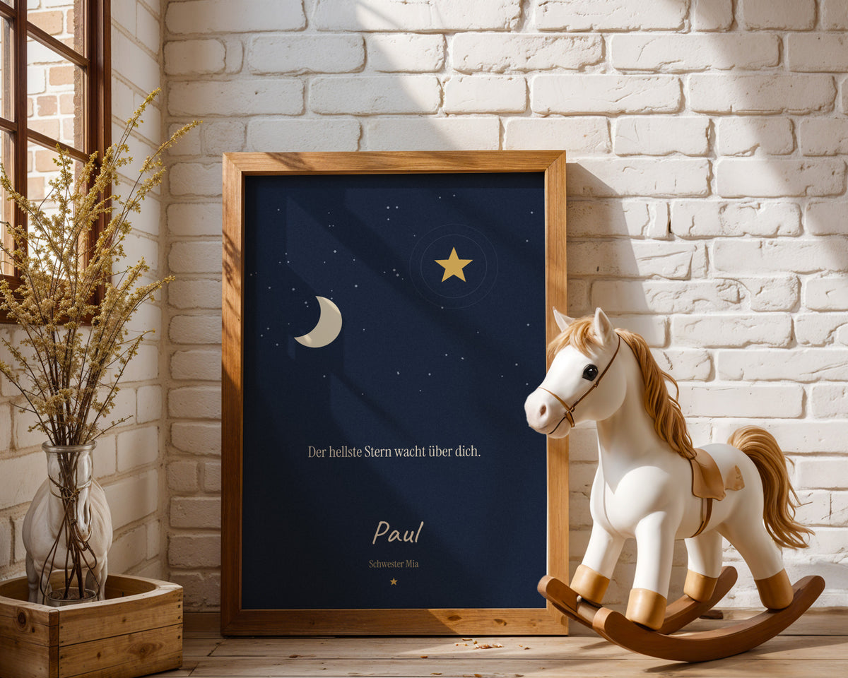 Geschwister – Der hellste Stern – Poster im Kinderzimmer