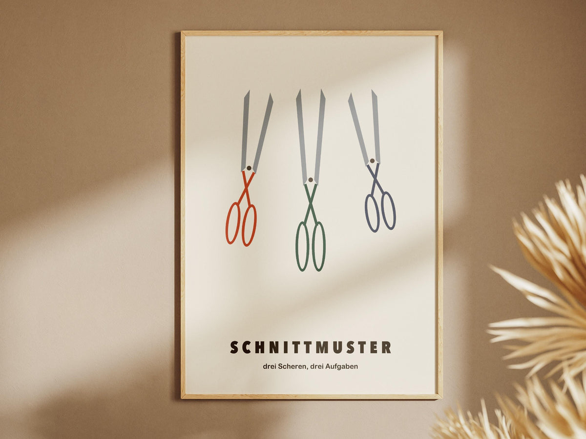 Scheren Poster Nähzimmer – poster design