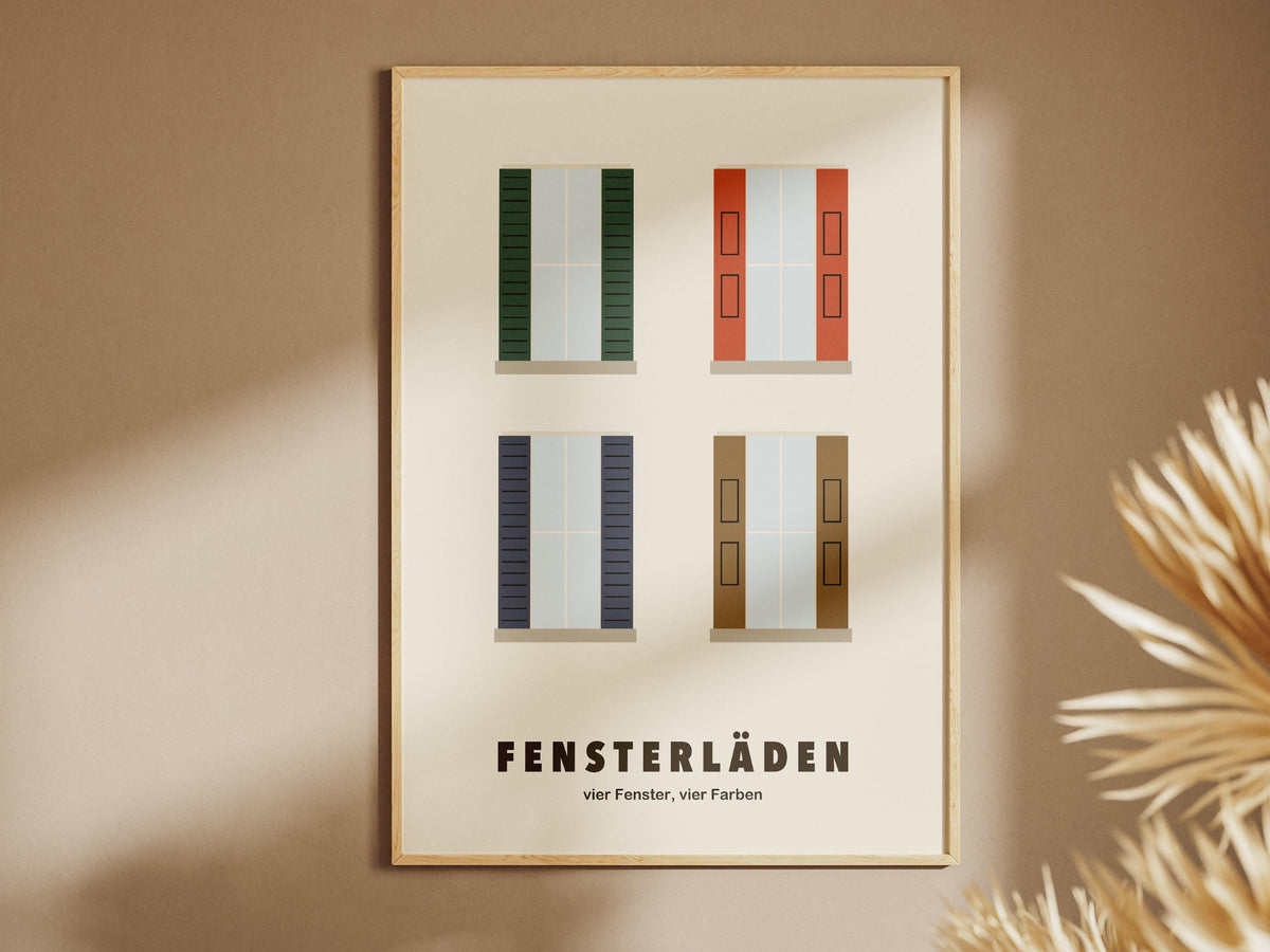 Fensterläden Poster – poster design