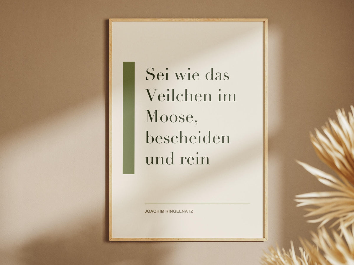 Ringelnatz Zitat Poster – poster design