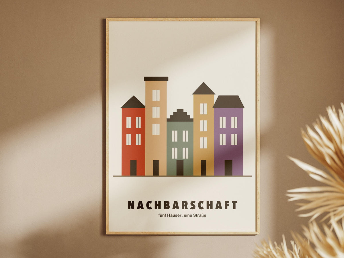 Hausfassaden Poster – poster design