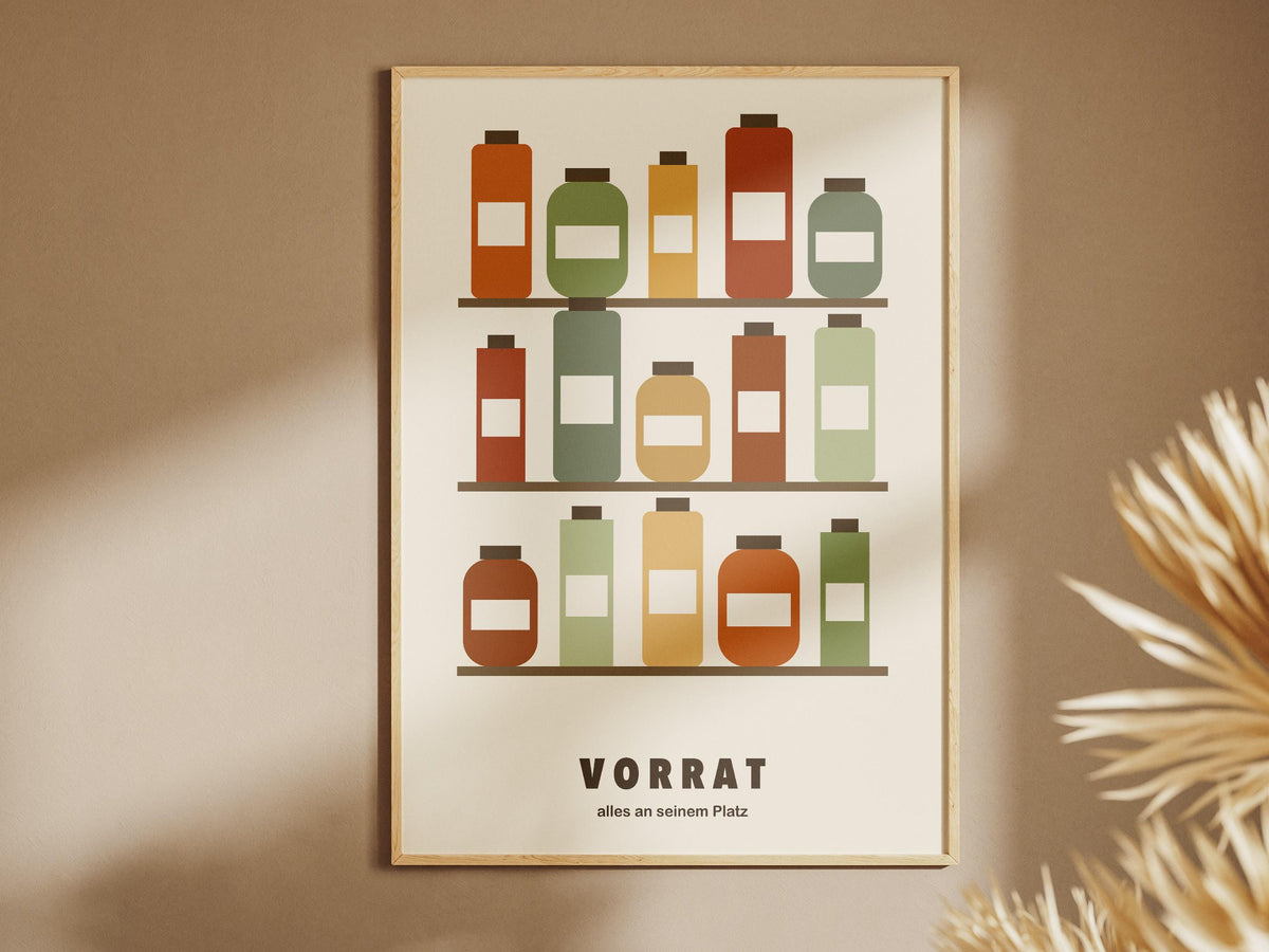 Gewürzregal Poster Küche – poster design