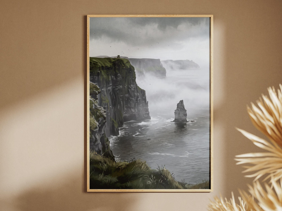 Klippen im Nebel Poster – Poster-Motiv