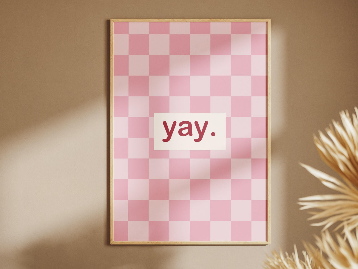Yay Poster Schachbrett – poster design