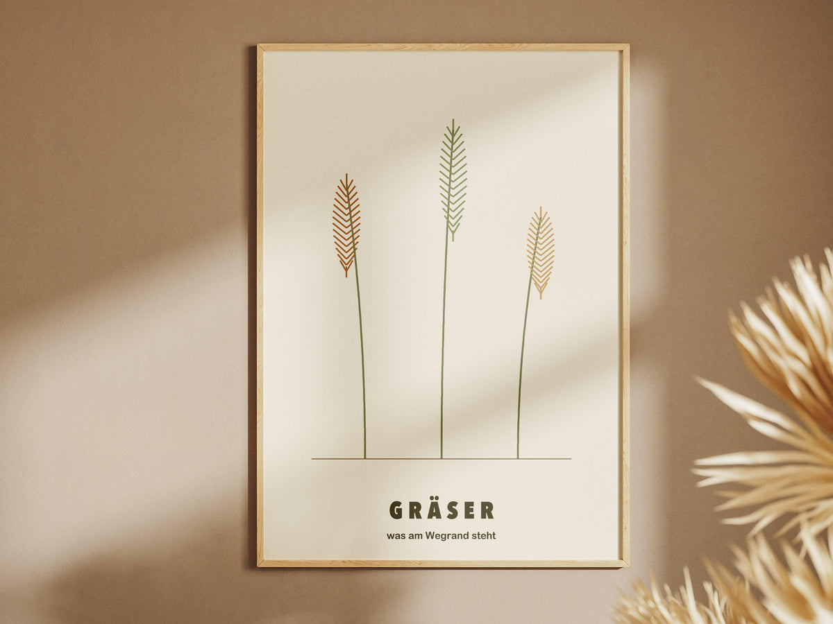 Gräser Poster Ähren – poster design