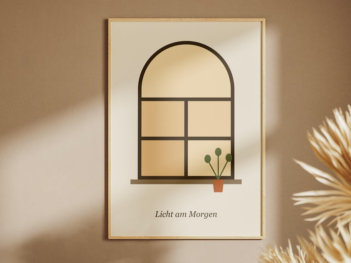 Fenster Poster Innenarchitektur – poster design