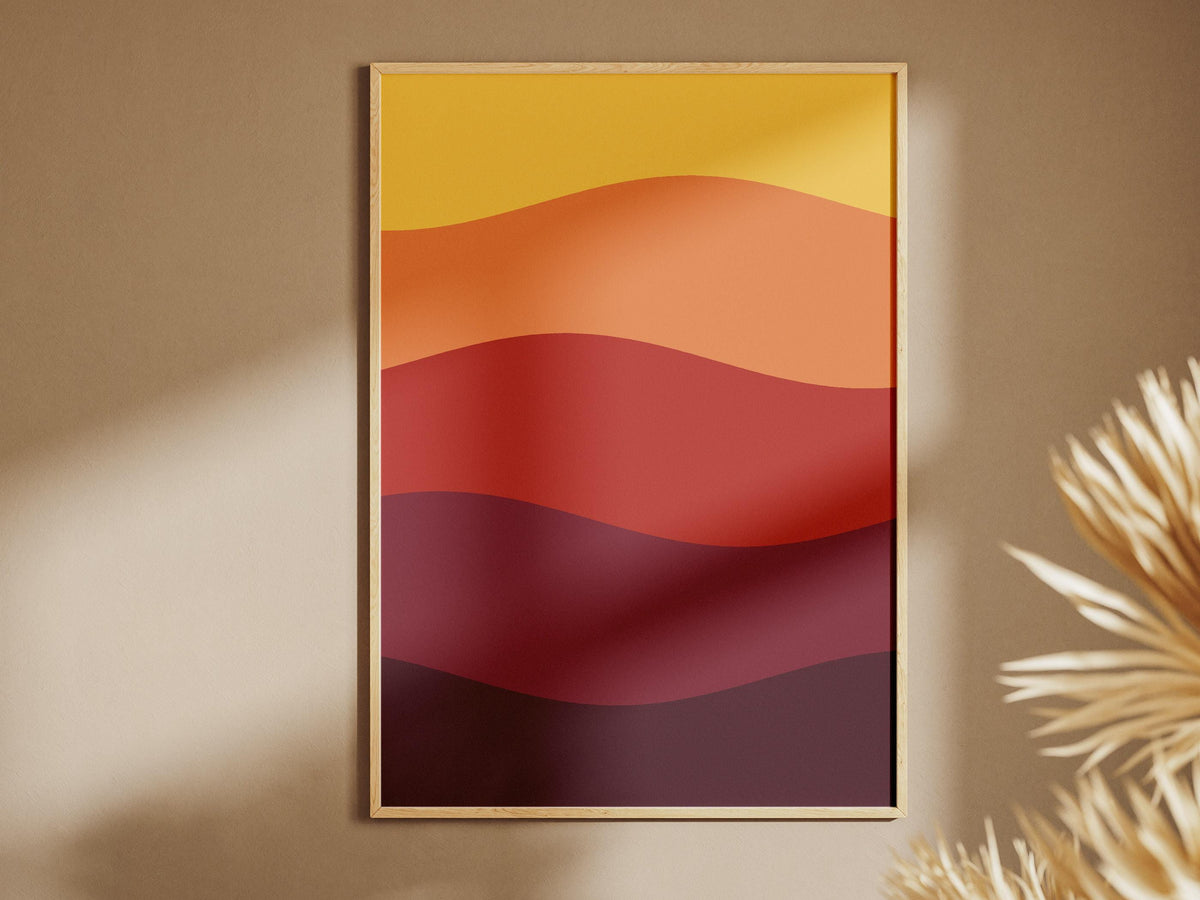 Groovy Wellen Poster – poster design