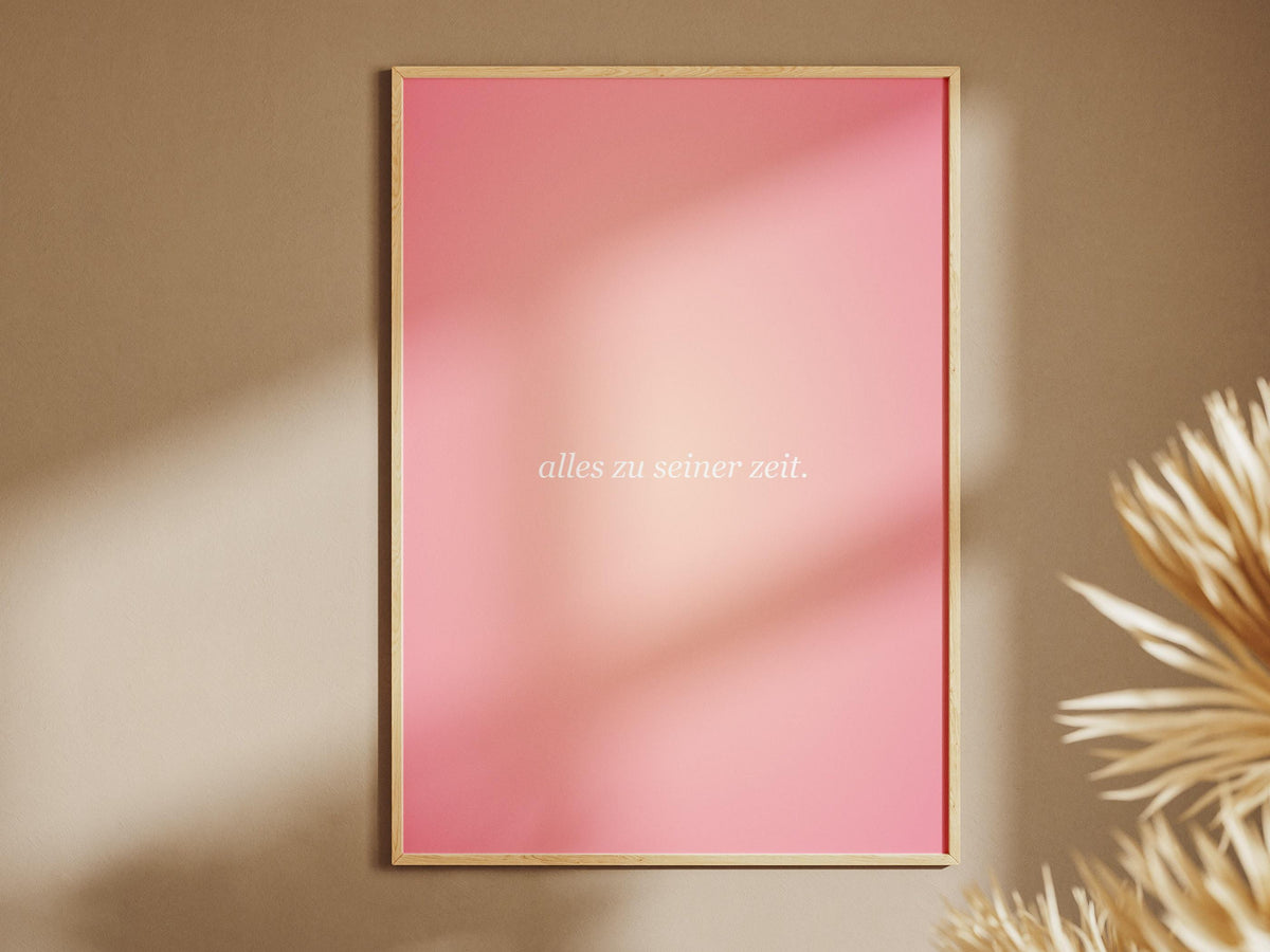 Alles zu seiner Zeit Poster Aura – Poster-Motiv