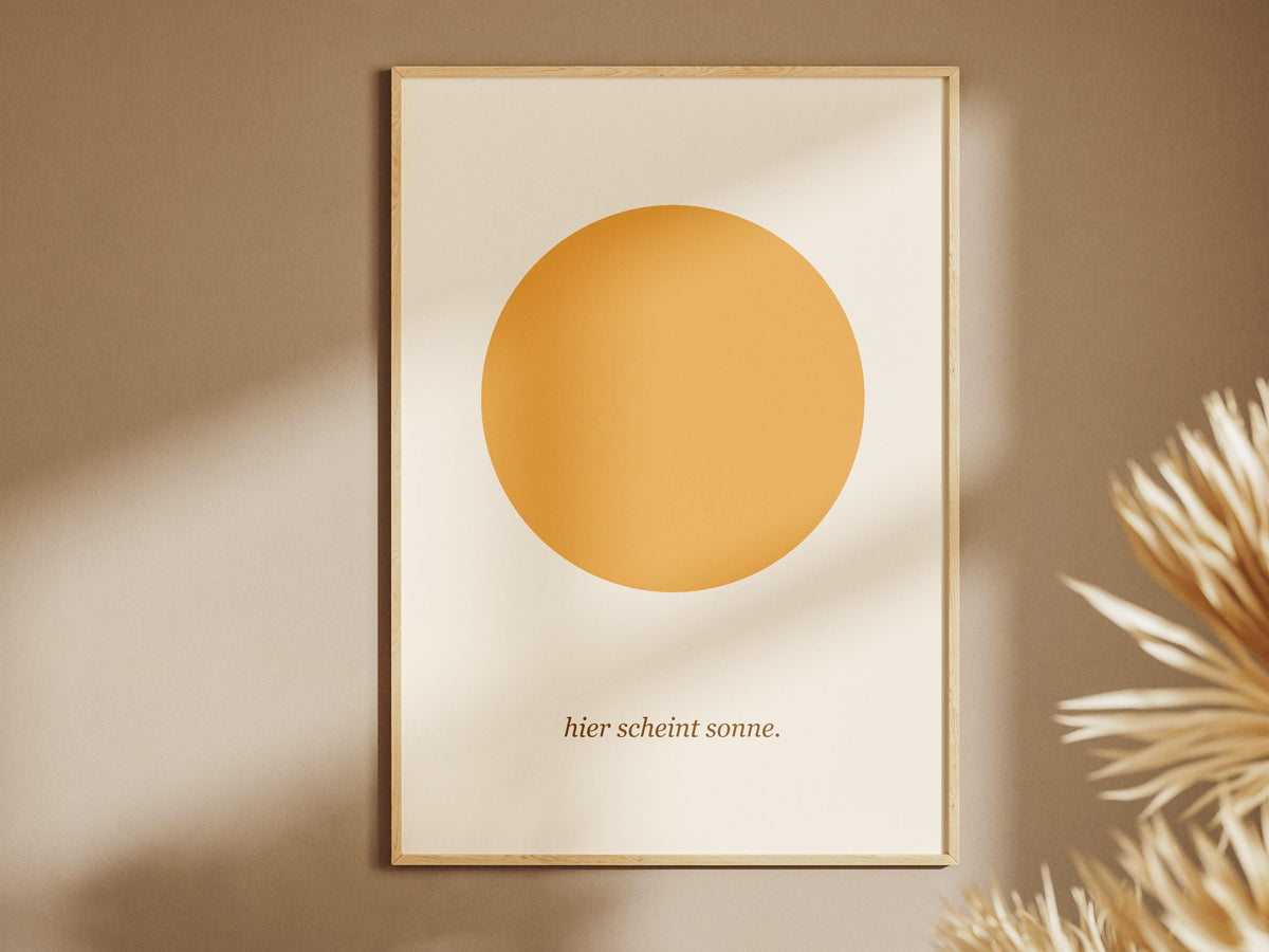 Hier scheint Sonne Poster – Poster-Motiv