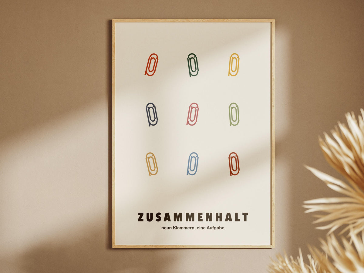 Büroklammern Poster – poster design