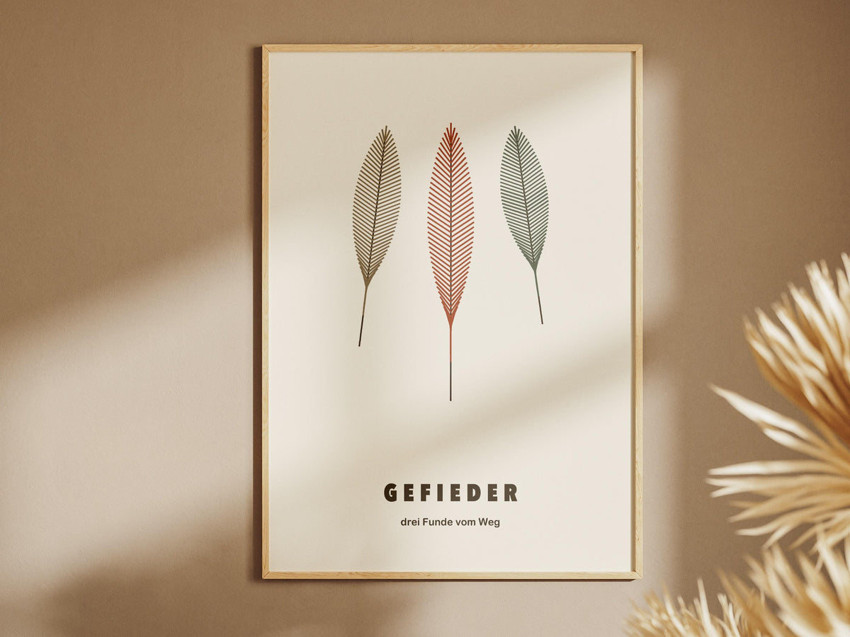 Federn Poster Naturkunde – poster design