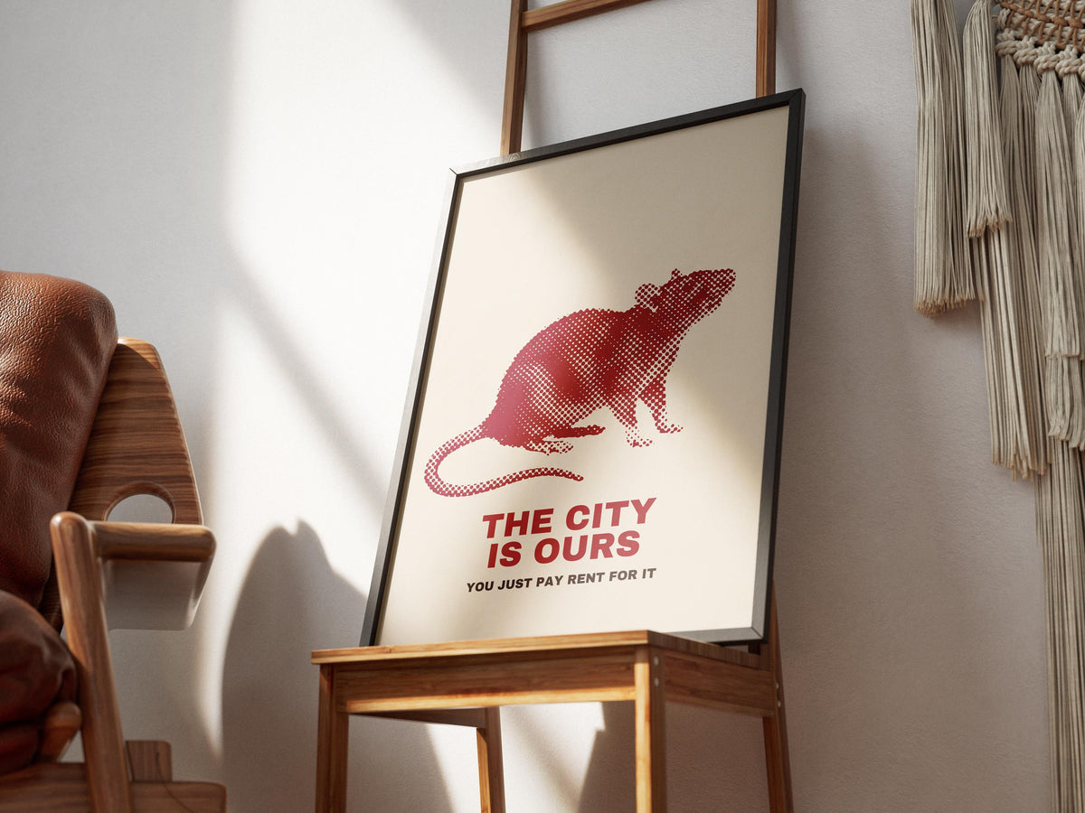 The City Is Ours Poster Ratte – Poster-Motiv
