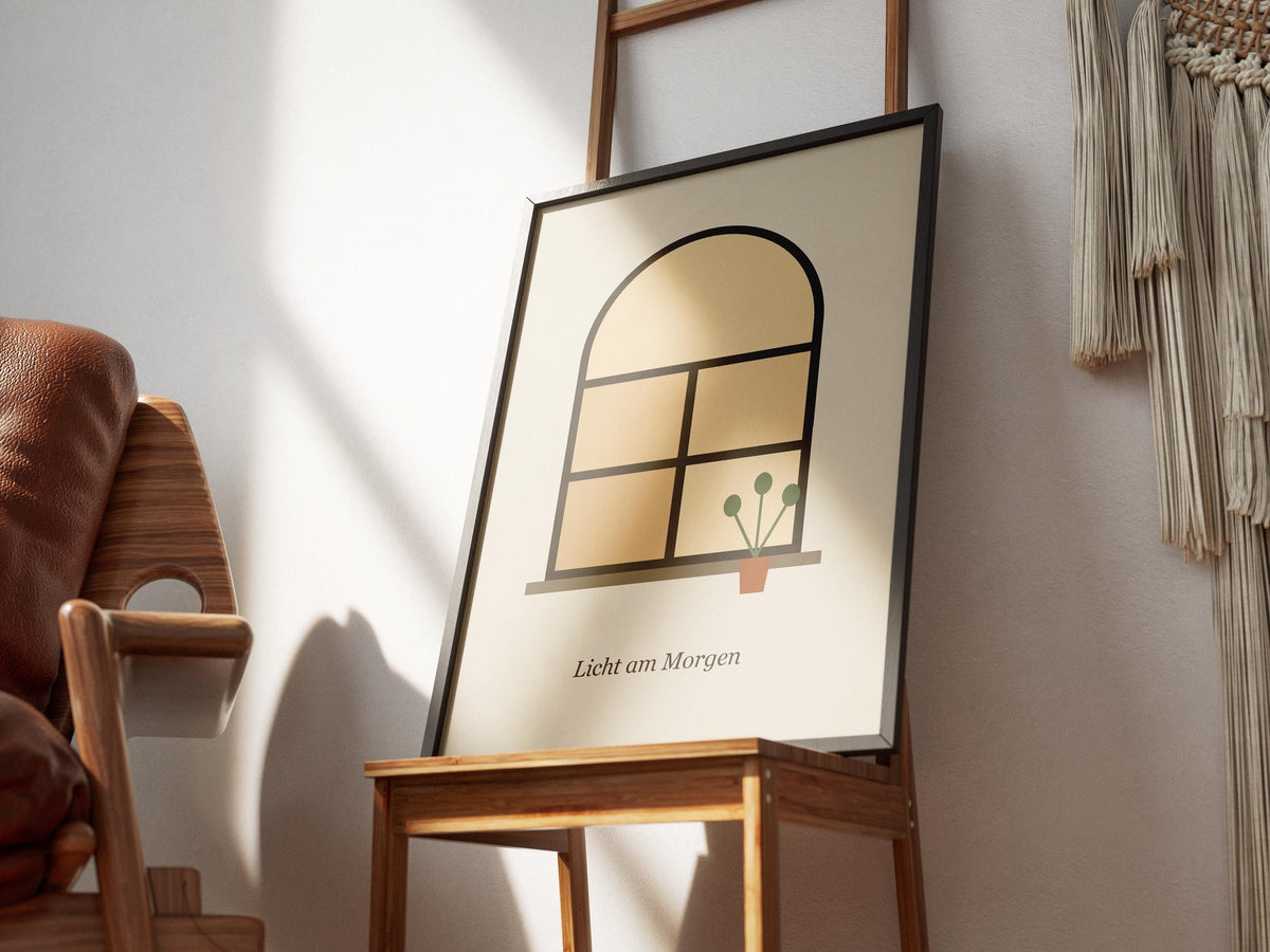 Fenster Poster Innenarchitektur – poster design