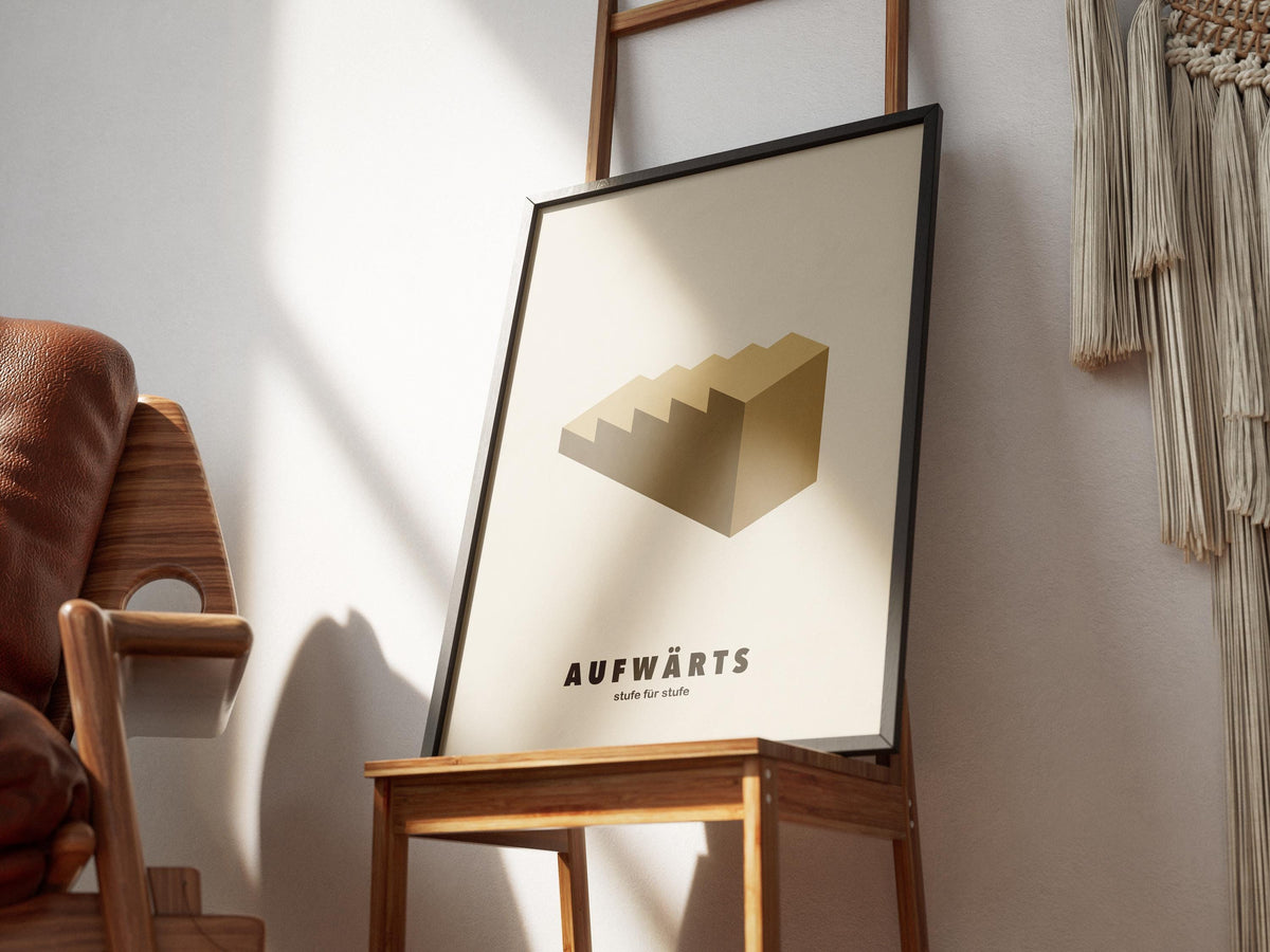 Isometrische Treppe Poster – Poster-Motiv