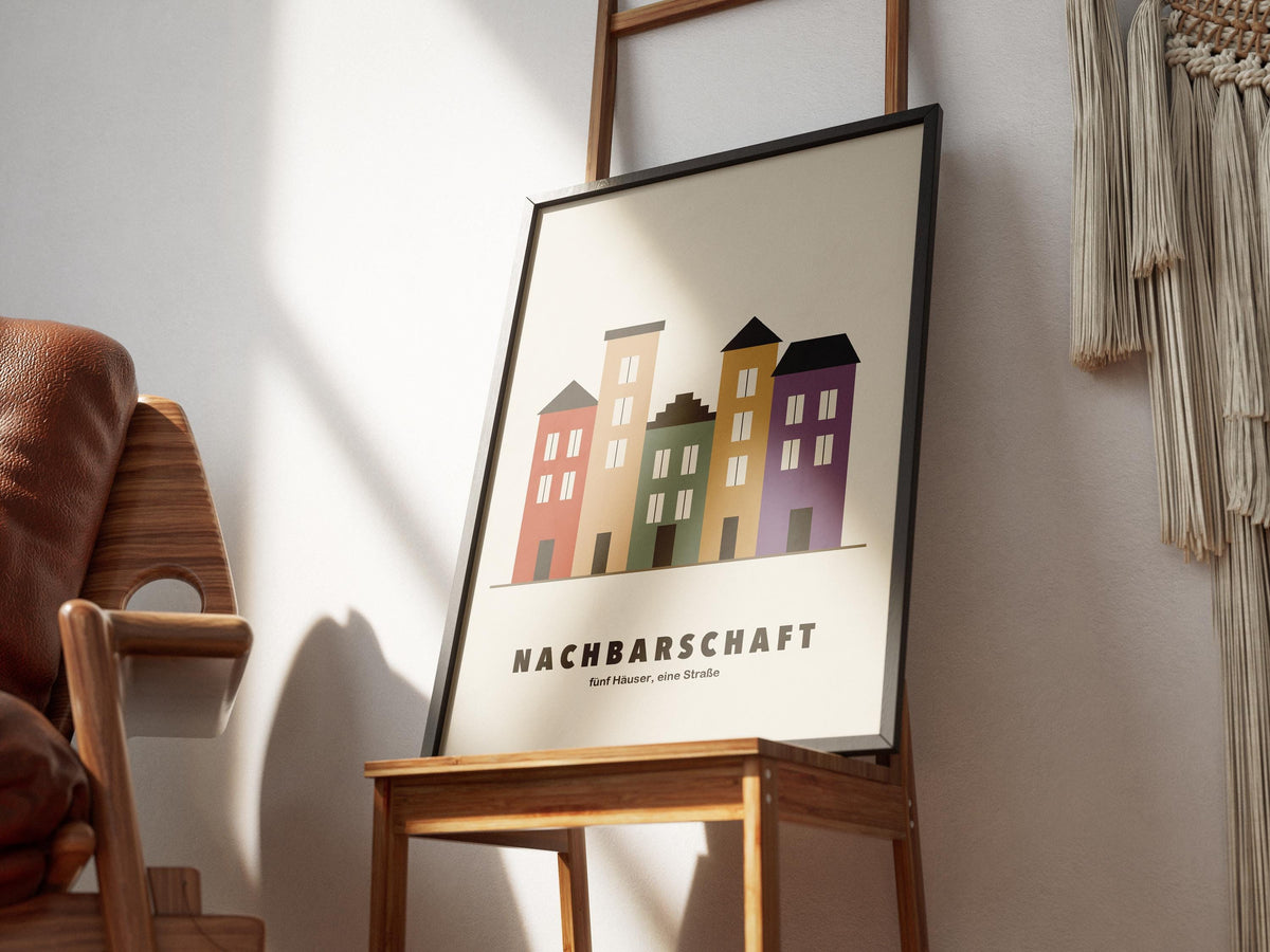 Hausfassaden Poster – poster design