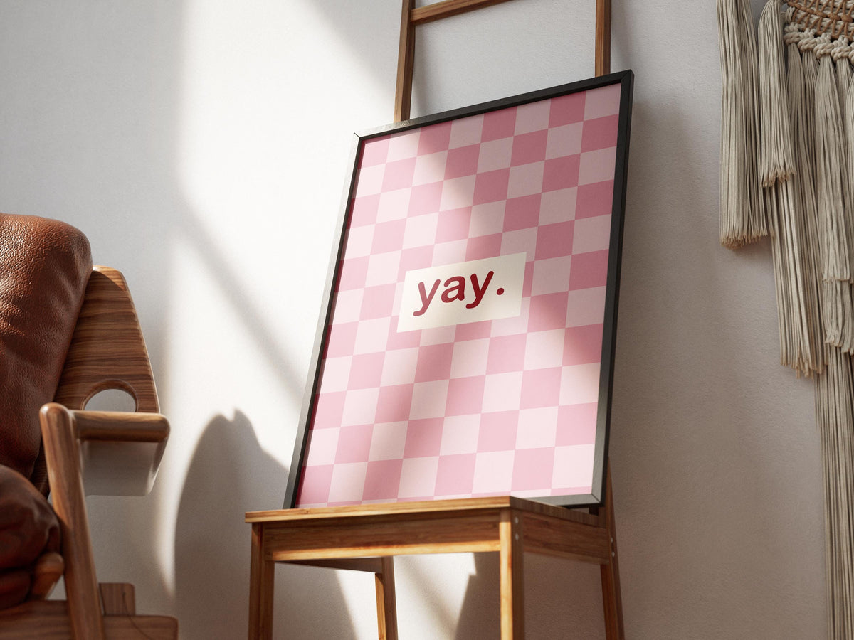 Yay Poster Schachbrett – poster design