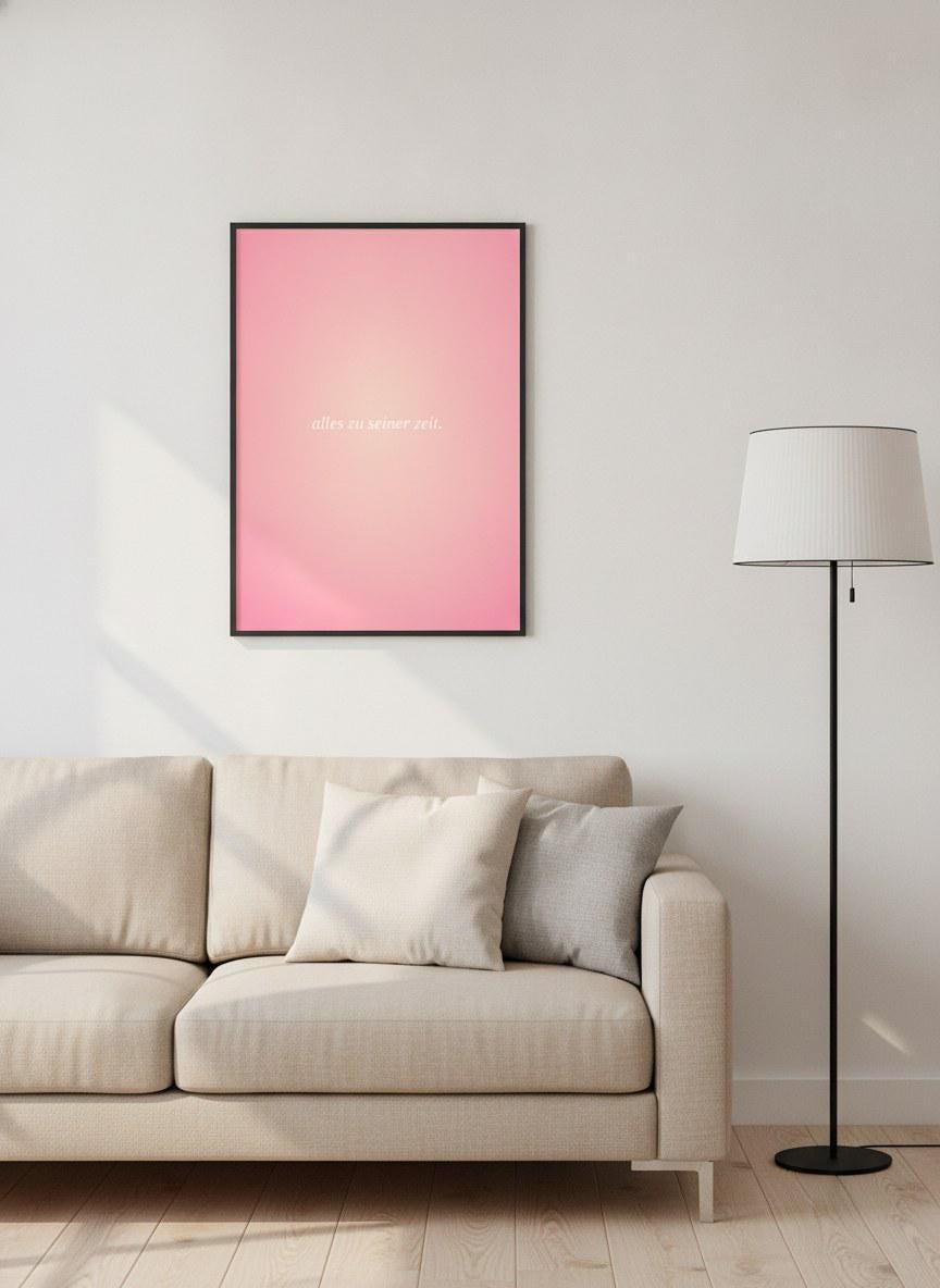Alles zu seiner Zeit Poster Aura – Poster-Motiv