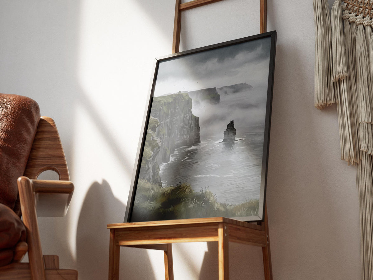 Klippen im Nebel Poster – Poster-Motiv