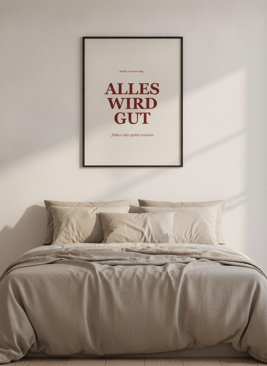 Alles wird gut Poster Retro – Poster-Motiv