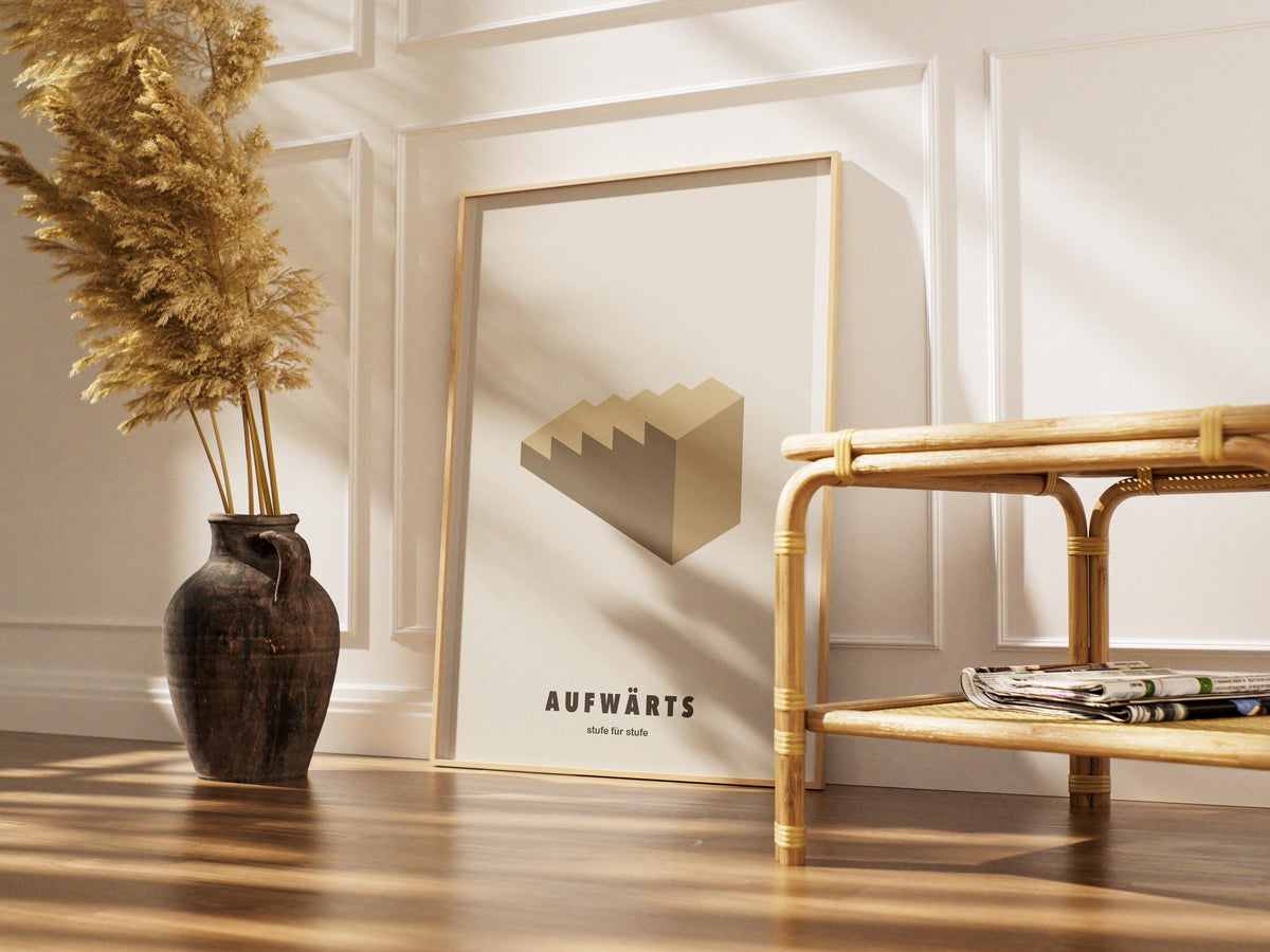 Isometrische Treppe Poster – Poster-Motiv