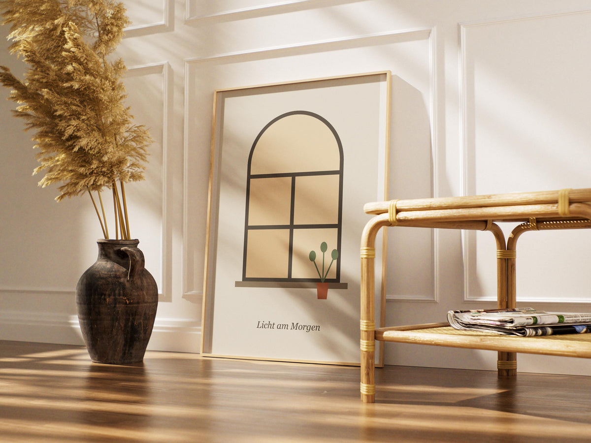 Fenster Poster Innenarchitektur – poster design
