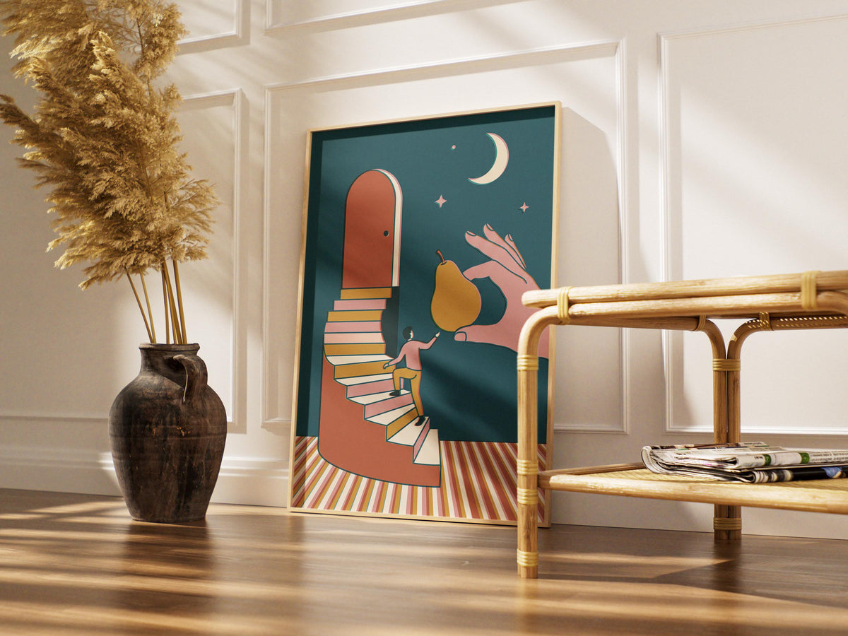 Surreales Poster Treppe – poster design