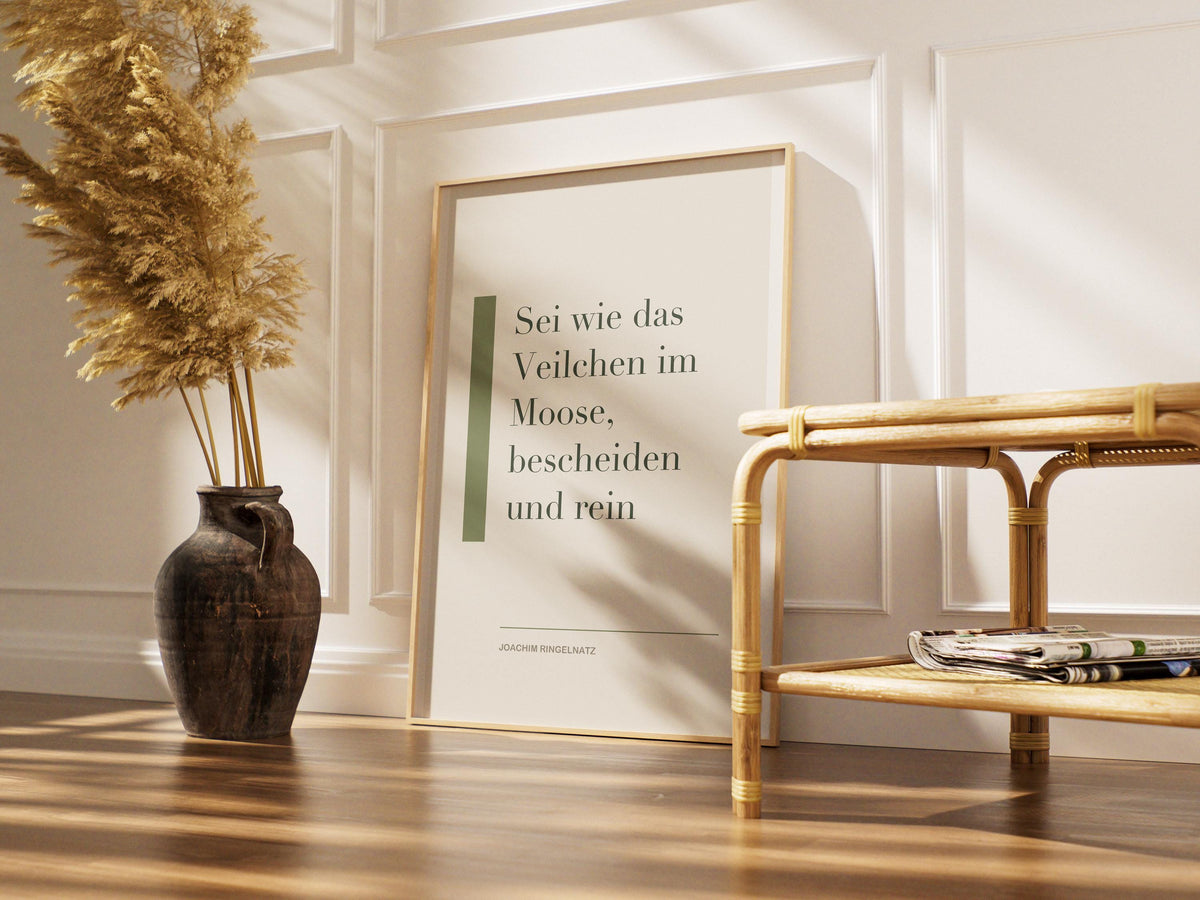 Ringelnatz Zitat Poster – poster design