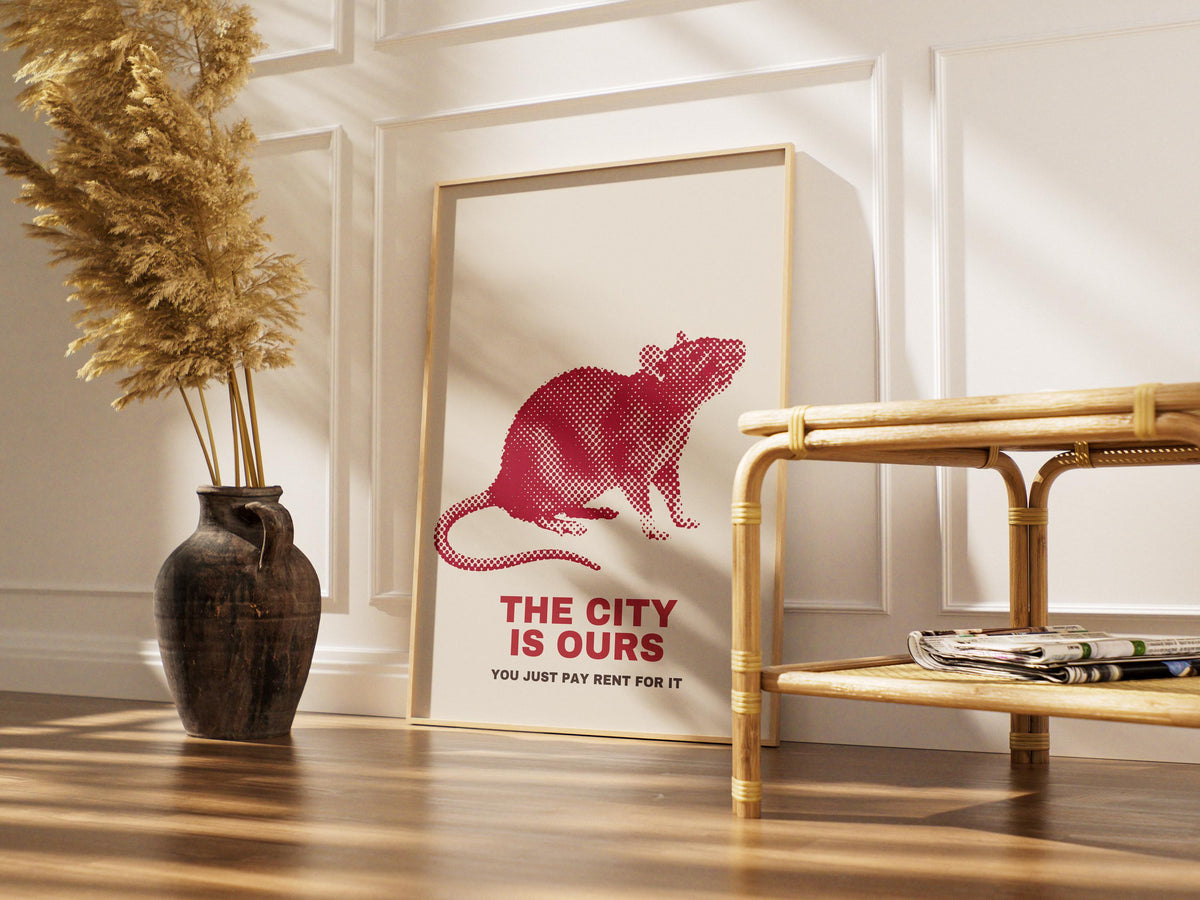 The City Is Ours Poster Ratte – Poster-Motiv
