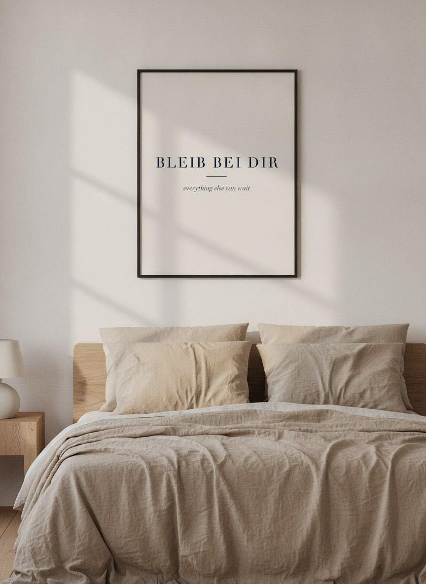 Bleib bei dir Poster – Poster-Motiv