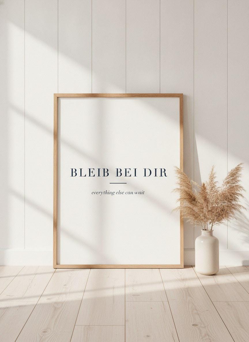 Bleib bei dir Poster – Poster-Motiv