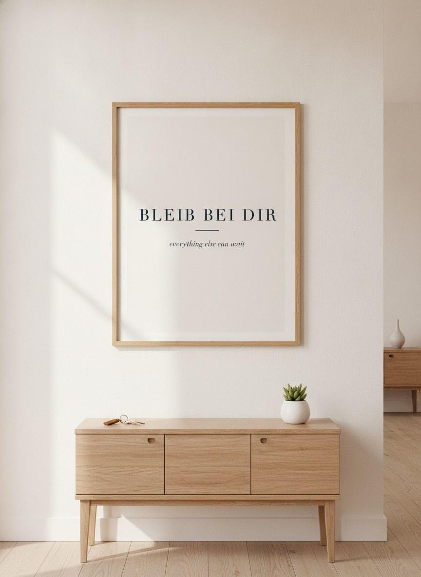 Bleib bei dir Poster – Poster-Motiv