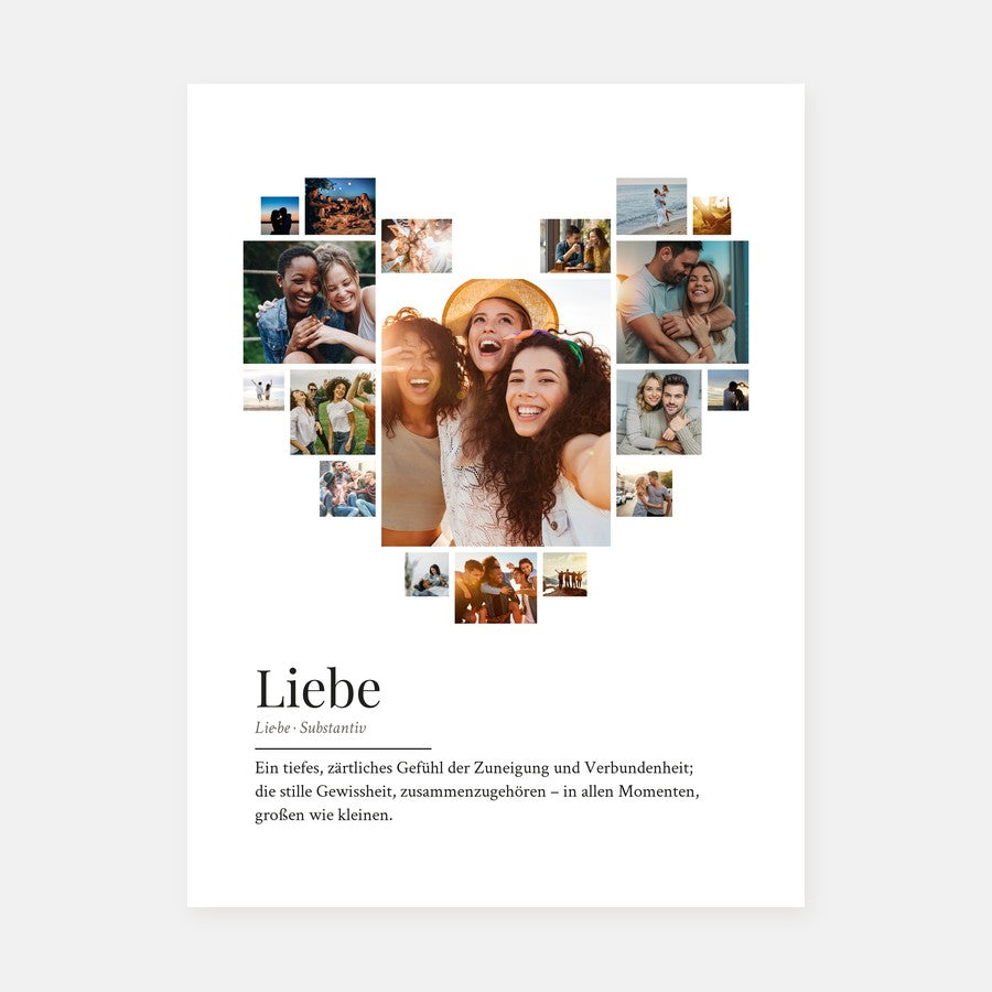 Herz-Fotocollage „Liebe“