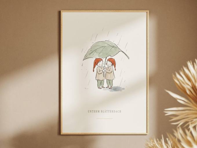 Elsa Beskow – Wichtel 6er-Set – Poster-Motiv