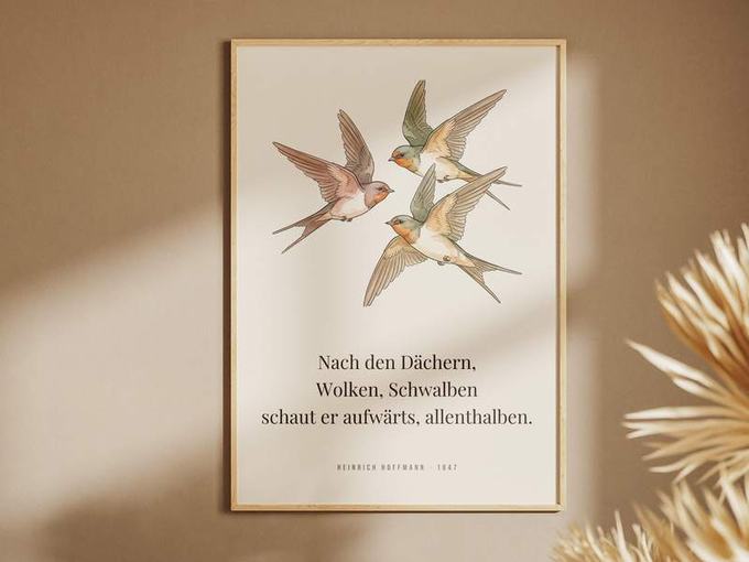 Struwwelpeter 6er-Set – Hans und Robert – Poster-Motiv