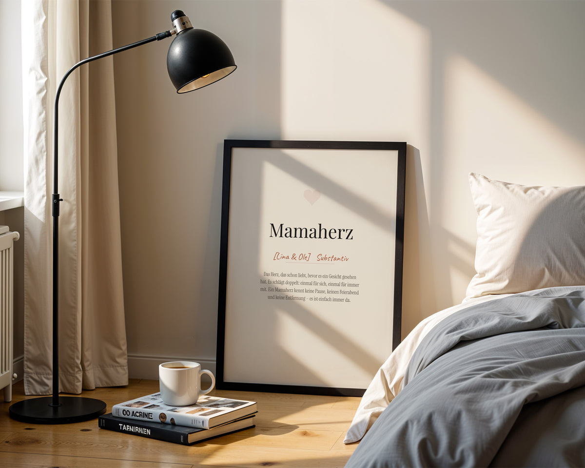 Mamaherz – Poster im Schlafzimmer