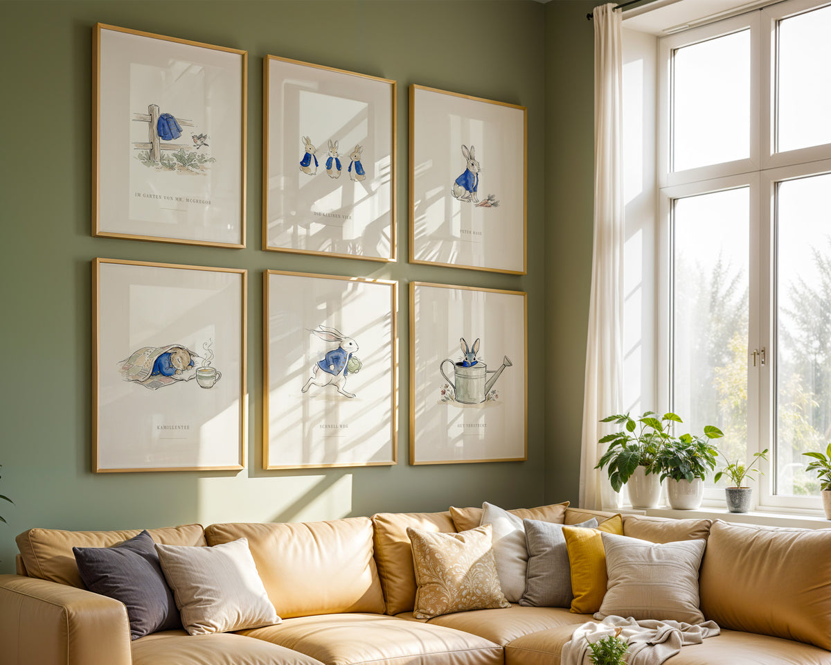 Peter Hase 6er-Set – Poster-Motiv