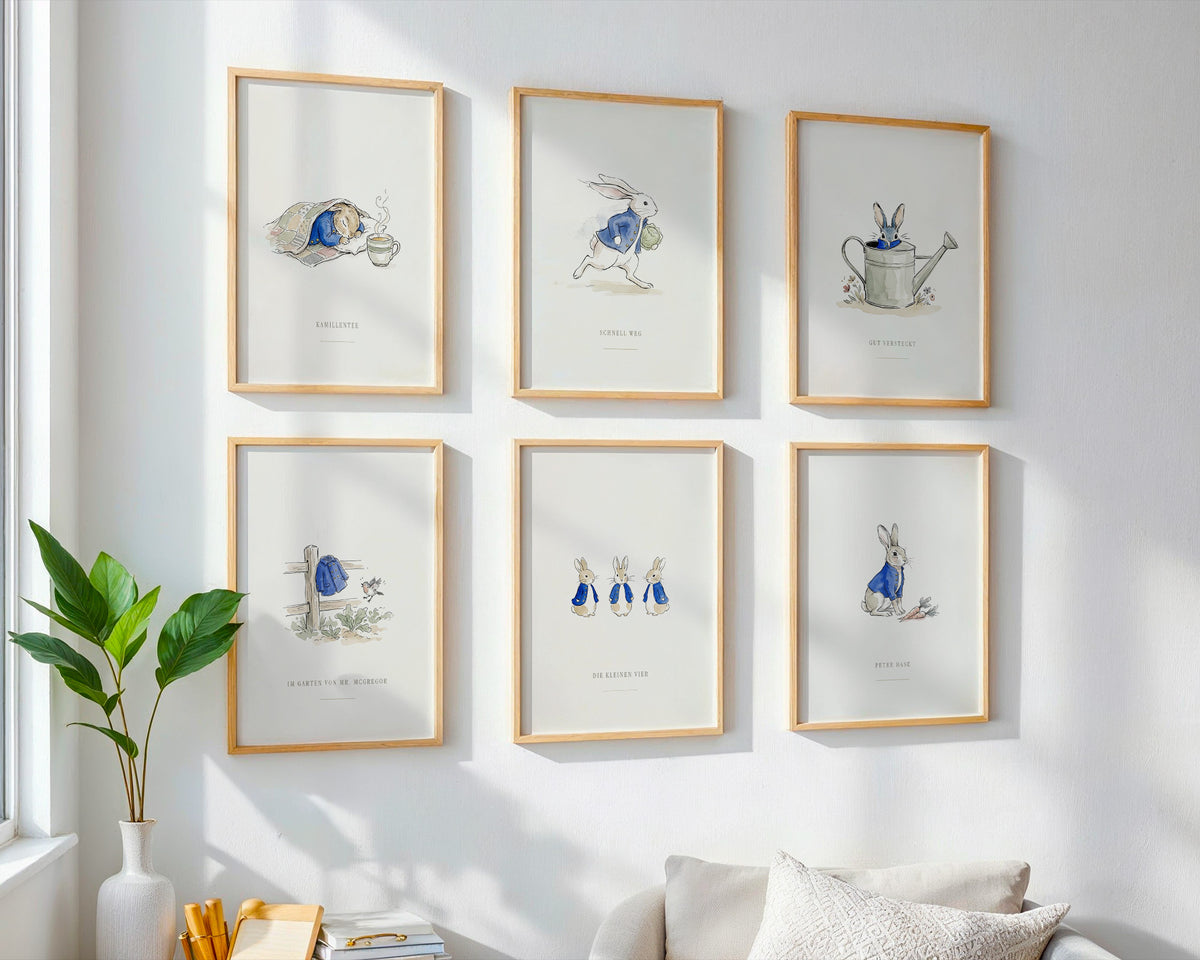 Peter Hase 6er-Set – Poster-Motiv